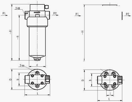 ZU-H、QU-H系列壓力管路過濾器管路連接